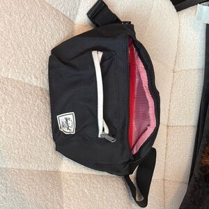 Herschel Supply Co. Black Waist Pack with Red Lining